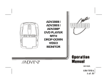 Audiovox ADV200S Owner`s manual