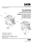 MK Diamond Products MK SG-2 Operator`s manual