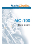 MotoChello MC-100 User`s guide