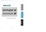 Minolta DYNAX 9 Instruction manual