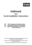 Creda H050 Technical data