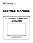 Emerson LC320EM9 3 Service manual