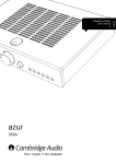 Cambridge Audio azur 350A User`s manual