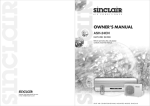 Sinclair ASH-24CN Owner`s manual