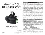 American DJ Illusion 250 Instruction manual