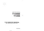 Yamaha T135 SE Service manual