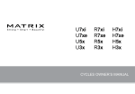 Matrix R7xe Owner`s manual