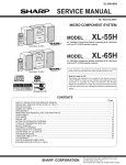 Sharp XL-55H Service manual