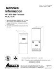 Amana GCI Technical information