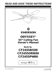 Emerson CF2455PW00 Owner`s manual