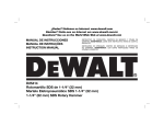 DeWalt D25414 Instruction manual