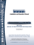 Broadcast Tools ADC-1 Plus Specifications