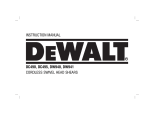 DeWalt DC495 Instruction manual