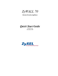 ZyXEL Communications ZyWALL 70 User`s guide