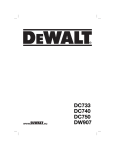 DeWalt DC733 Technical data