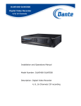 Dante DLW5400 User manual