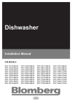 Blomberg DWT 37300 NBL00 Installation manual