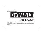 DeWalt DCD710-XE Instruction manual