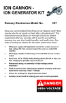 Ramsey Electronics PG13 Instruction manual