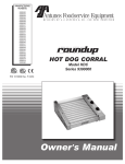 Roundup Food Equipment Division HOT DOG CORRAL HDC Specifications