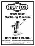 Woodstock Shop Fox W1671 Specifications