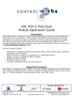URC PSX-2 iPod Dock Module Application Guide