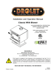 Drolet Classic Specifications
