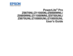 Epson PowerLite Pro Z10000UNL User`s guide