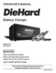 DieHard 28.71219 Operator`s manual