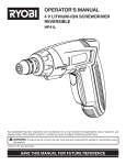 Ryobi HP41L Operator`s manual