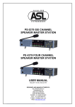 ASL INTERCOM PS 4379 User manual