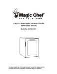 Magic Chef MCWC12SV Instruction manual