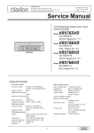 Clarion VRX766VD Service manual