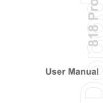 DOPOD 818 PRO User manual
