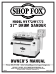 Woodstock SHOP FOX W1773 Owner`s manual