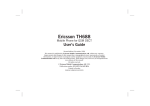 Ericsson TH688 User`s guide