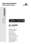 Monacor PA-1200M Instruction manual