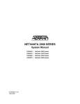 ADTRAN NetVanta 160 Instruction manual