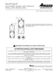 Amana GCI Instruction manual