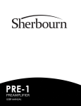 Sherbourn PRE-1 Troubleshooting guide