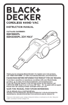 Black & Decker BDH2000PL 20V MAX Instruction manual