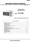 Sharp R-770B Service manual