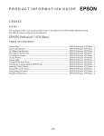 Epson Perfection 1670 Product information guide