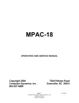 Compaq MPAC-18 Service manual