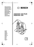 Bosch Aquatak 1250 Operating instructions