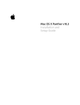 Apple Mac OS X Panther Setup guide