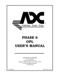 American Dryer Corp. ML-55 User`s manual