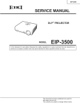Eiki EIP-3500 Service manual