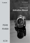 Canon FS40 Instruction manual