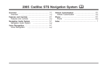 2005 Cadillac STS Navigation System